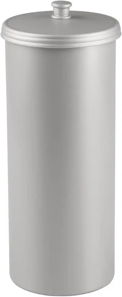 iDesign Freestanding Bathroom Toilet Paper Storage Holder, Silver