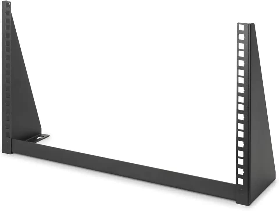 DIGITUS DN-48005 – 19-Zoll Rahmen – 6HE – Universal Wandmontage-Rahmen für 19" Equipment – Vertikal 283 x 504 x 151 mm – Schwarz