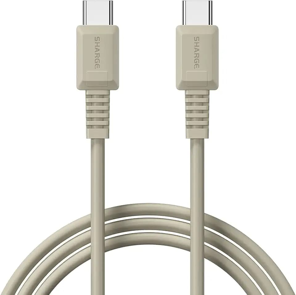 Shargeek USB C Kabel USB C auf USB C, Typ C Kabel Schnellladekabel für MacBook, iPad Air 4, Samsung Galaxy, Switch, und mehr (100W 1,2M)