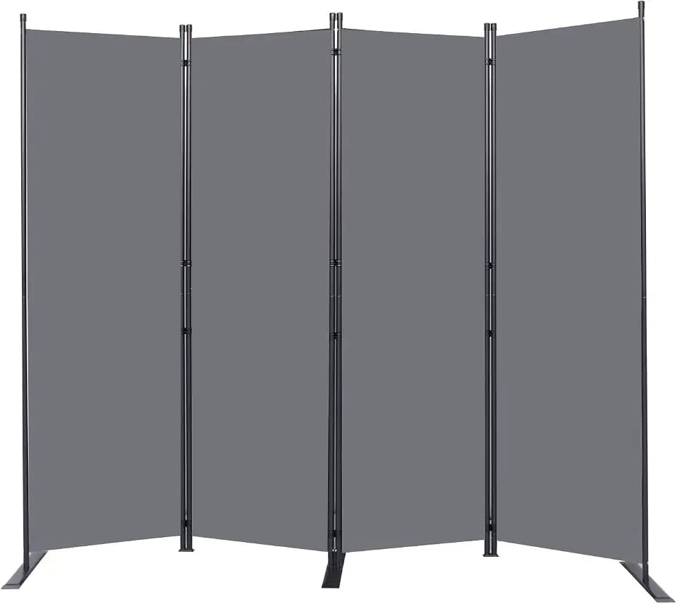 Room Divider 4 Panel-88''Wide,6FT Room Dividers and Folding Privacy Screens