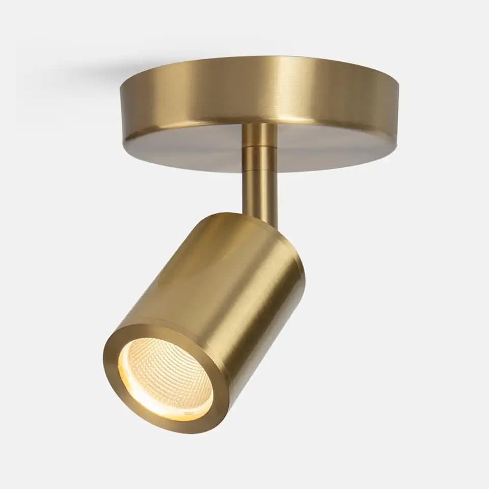 LED Ceiling Spotlight – Adjustable Rotatable 350° & 90° Tilt, 7W (770 lm) 3000K Warm White, CRI ≥97, Copper Finish, Spot Light for Living Room, Bedroom, Corridor, Artwork