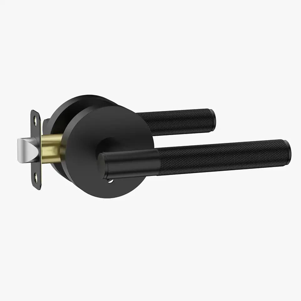 Asidrama 1 Pack Matte Black Privacy Interior Door Handles