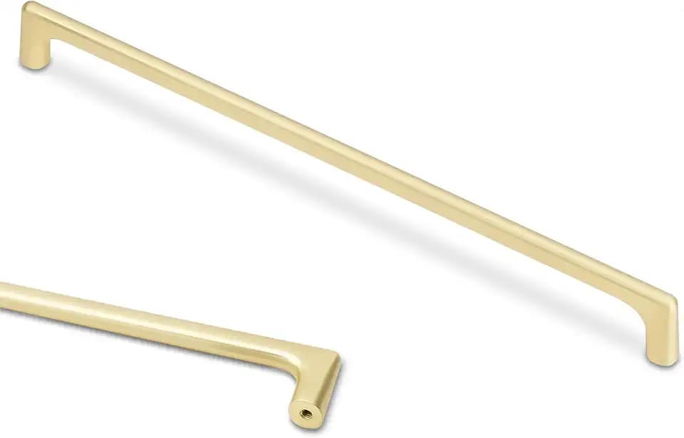 10 Pack 12-5/8 Inch(320mm) Cabinet Pulls Brushed Brass Kitchen Cabinet Pulls Drawer Pulls Solid Cabinet Hardware