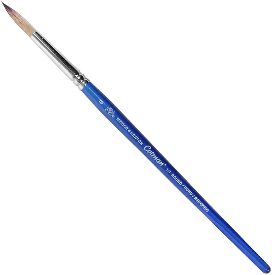Winsor & Newton Cotman Watercolor Brush, Series 111, Synthetic, SH #8