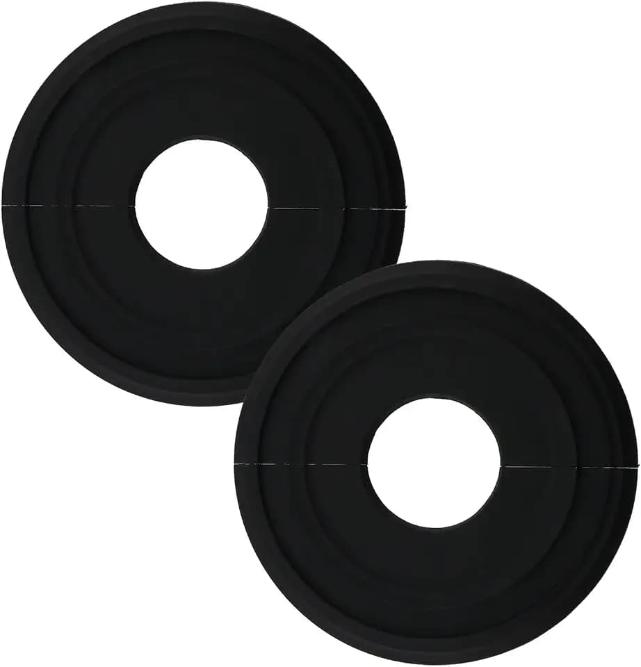 2 Pack Split Ceiling Medallion Light Fixtures, (Style A, Black)