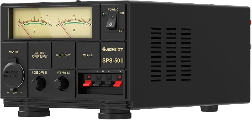 Kompaktes Universalnetzteil, 50 A, geregelt, AC-DC-Wandler, 13,8 V/9-15 V, Kühlventilator, Schraubklemmen, SPS-50II