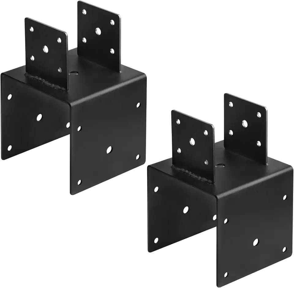 GBGS 2 Pack 6x6 to 4x4 Post Connector,Heavy Duty Pergola Bracket,11 Gauge
