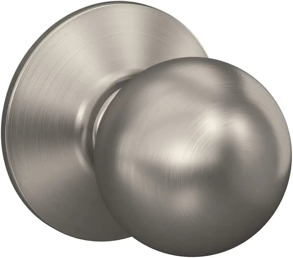 Schlage Orbit Hall/Closet Passage Door Knob, Satin Nickel