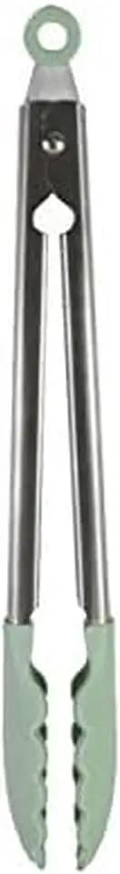 KitchenAid Gourmet Silicone-Tipped Stainless Steel Tongs, 12 Inch, Pistachio