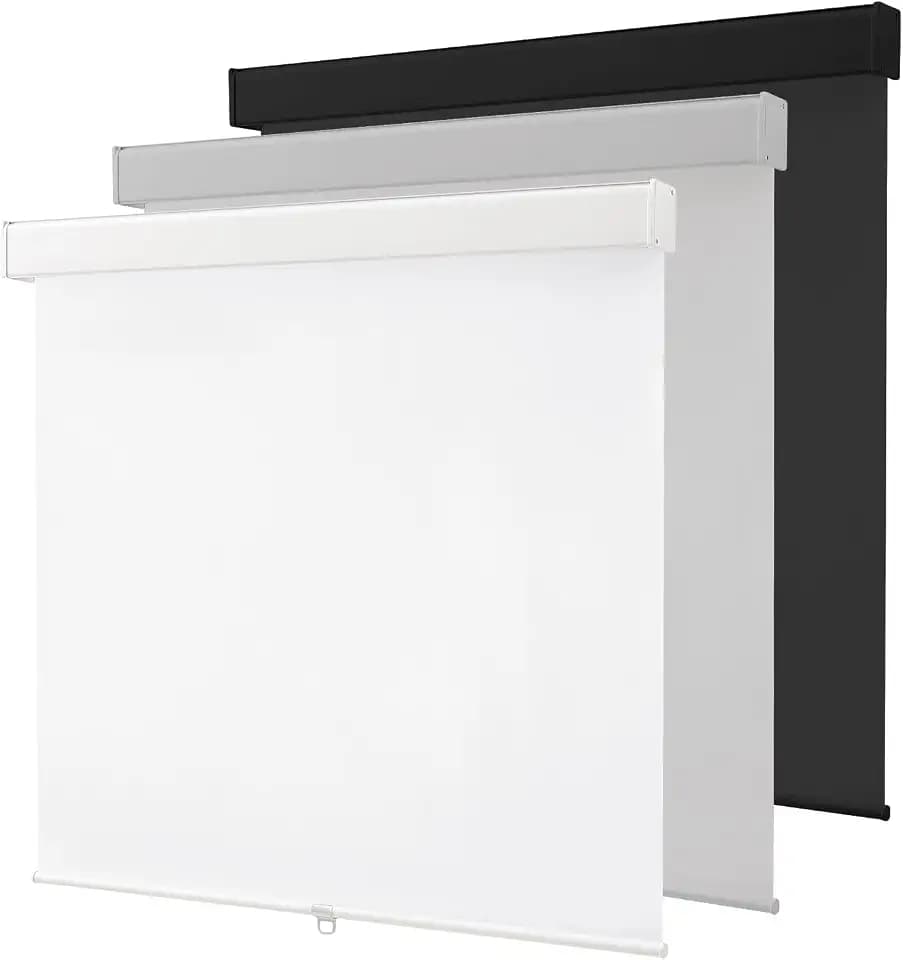 100% Blackout Cordless Roller Window Shades, Free-Stop Black Out Blinds for Indoor Windows,Thermal Insulated UV Protection,Window Shades Pull Down for Home,Office,Easy to Install,42" W x 72" H, White
