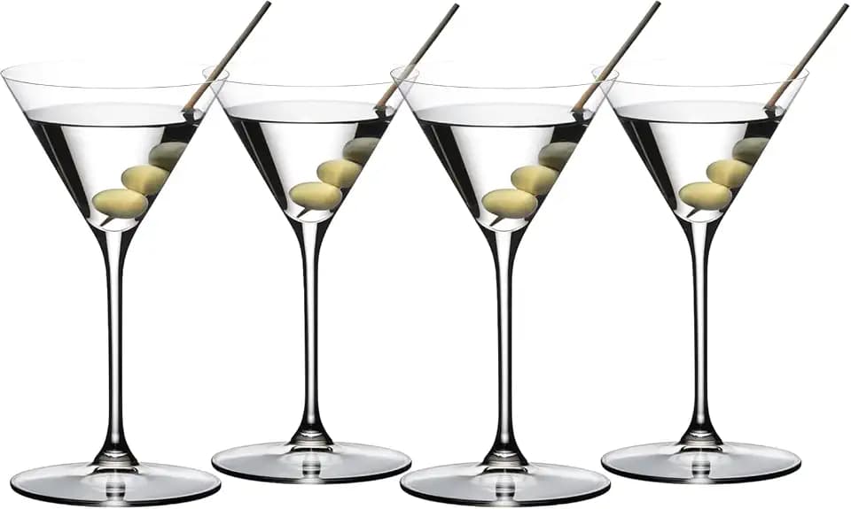 Riedel GRAPE Martini/Cocktail - Cocktail Glass - 4 Pack - Dishwasher Save, Crystal Glass - 5424/77 US