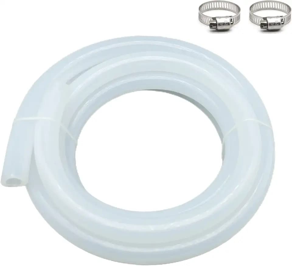1/2" ID Silicone Tubing, Food Grade Hose 1/2" ID x 3/4" OD 10 Feet Length Pure Silicone Hoses High Temp for Home Brewing Winemaking