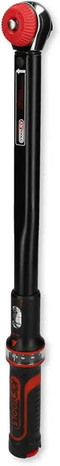 KS Tools Ratschen Drehmomentschlüssel 3/8" Drehknopf ERGOTORQUEprecision 516.1422 I 10-50 Nm I Mit Doppelskala in Nm und lbf•ft I Präzisions Schraubenschlüssel