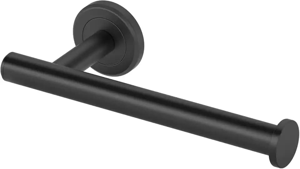 Gatco 4241MXB Latitude II 8-Inch Hand Towel Bar, Wall Mounted Bathroom Towel Holder, Matte Black