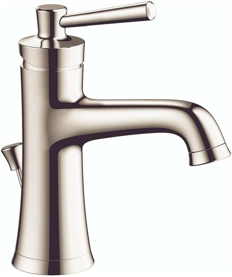 hansgrohe 4771830 Joleena 1.2 GPM Single-Hole Faucet with Pop-Up Drain, 7.75-Inches Tall, Polished Nickel