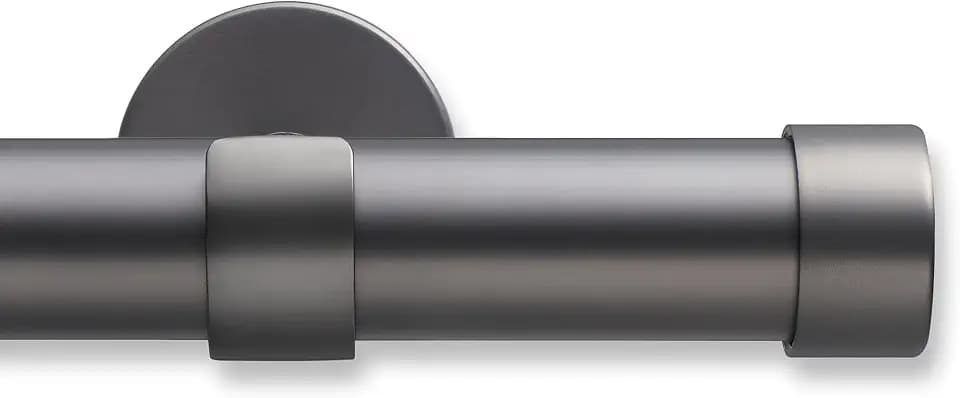 MODE Cambria Designer Matte Graphite Luxury Curtain Rod - 8 ft