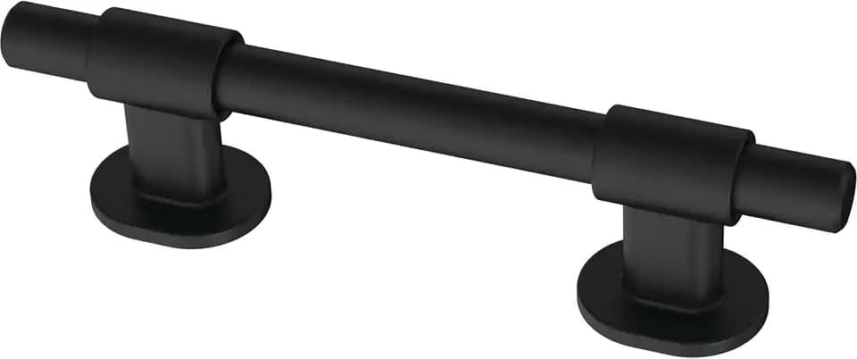 Franklin Brass 10 Pack Matte Black Cabinet Handles Adjustable Drawer Pulls for Kitchen Cabinet Knobs Dressers and Cupboards Fits 1-3/8 to 4 Inch (35–102mm) Hole Center | Adjusta-Pull™
