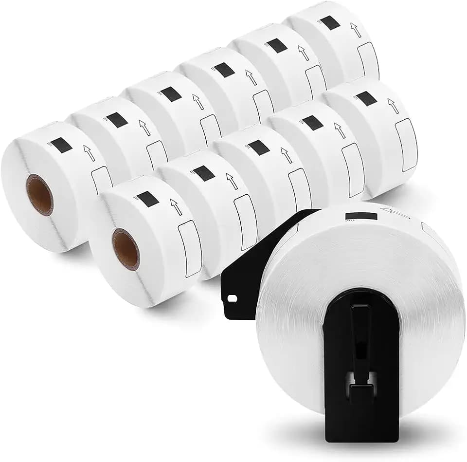 12 Roll Compatible with Brother DK-1201 Address Label for ql800 1.1" x 3.5"