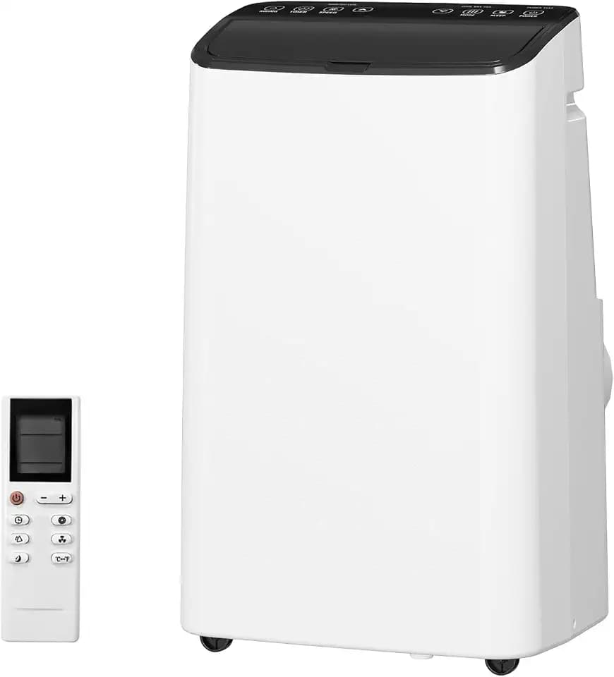 14,000 BTU Portable Air Conditioner, 4-in-1 Cooling, Dehumidifier, Fan & Sleep Mode, Quiet AC Unit for Rooms Up to 750 Sq.Ft, 24H Timer, Remote & Window Kit