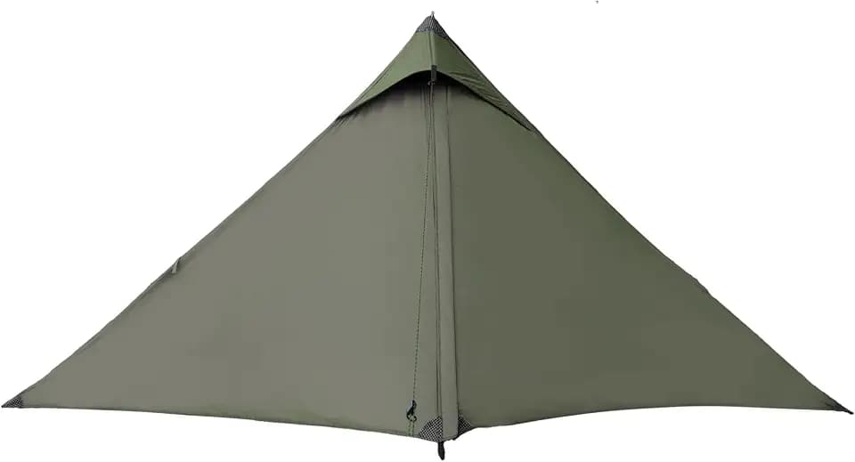 TENPLAY 2.0 Upgrade Ultralight 1 Person Camping Tent - 940g, 20D Nylon Backpack Trekking Shelter, PU5000mm Waterproof & Fully Taped Seams, Height 130 cm, NO Pole for Hiking Mountaineering