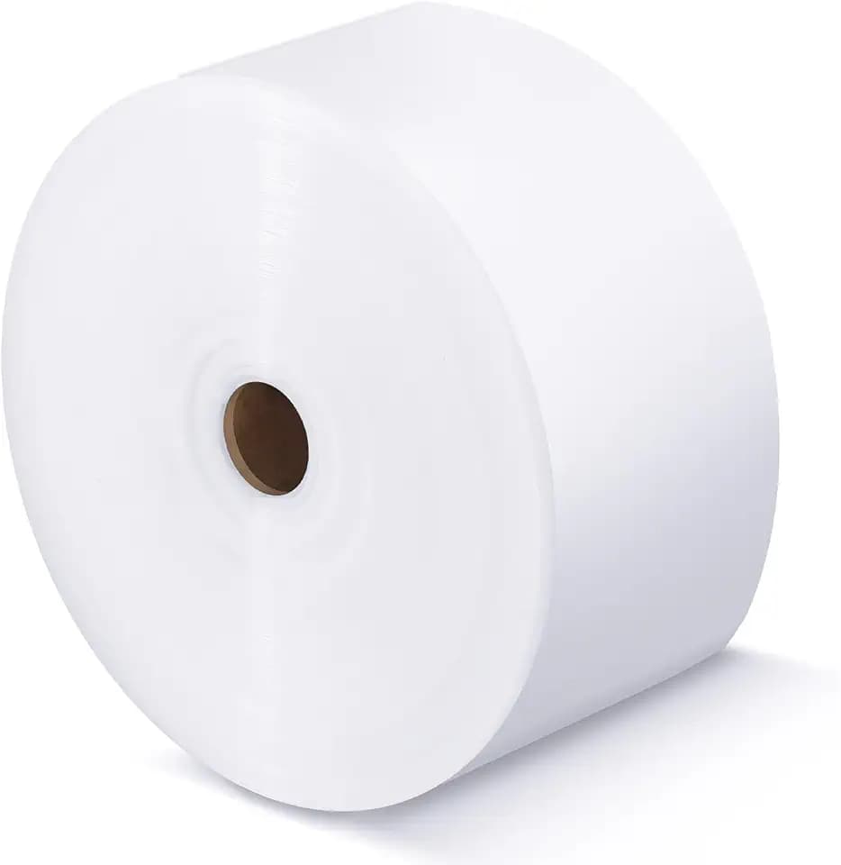 PerKoop LDPE Poly Tubing Roll 1.5 Mil, Candy Lei Tubing Roll Plastic Tube Bulk for Packing, Moving and Storage(4 Inch Wide x 500' Long)