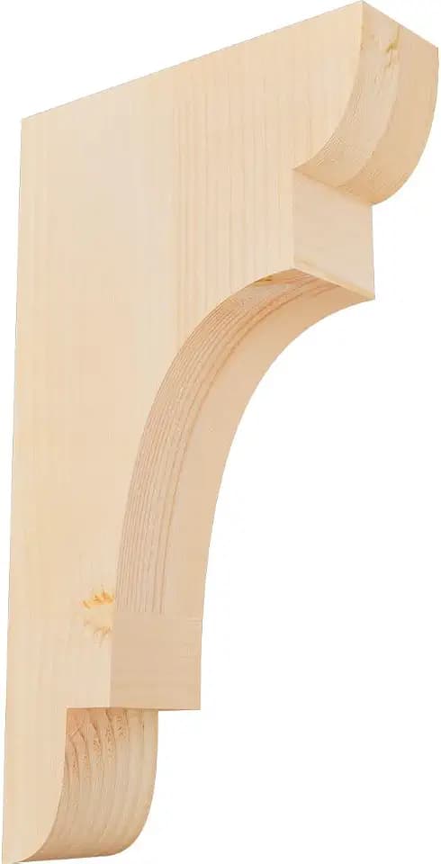 Ekena Millwork COR04X12X20NEB00SDF 3 1/2"W x 12"D x 20"H New Brighton Smooth Corbel, Douglas Fir
