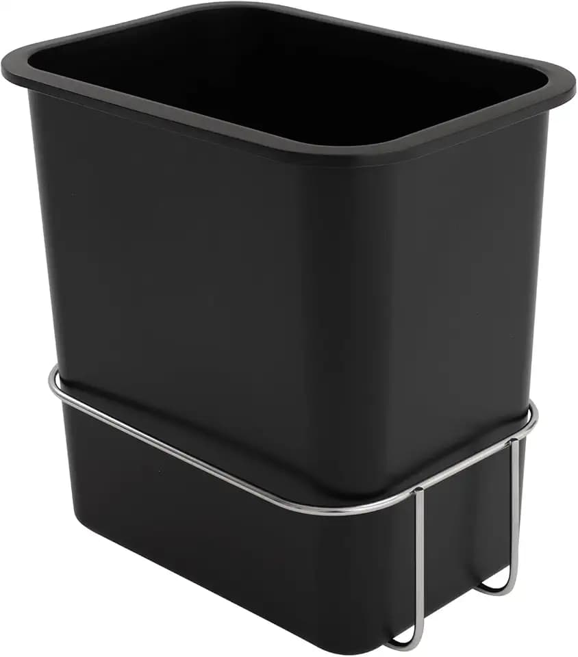 Monument Grills Wastebasket/Trash Can & Rack, Easy to Clean, Space-Saving, 3.43 Gallons, Black, for 4-Burner Mesa II Series, M2-415BZ, M2-410BZ, SKU A124