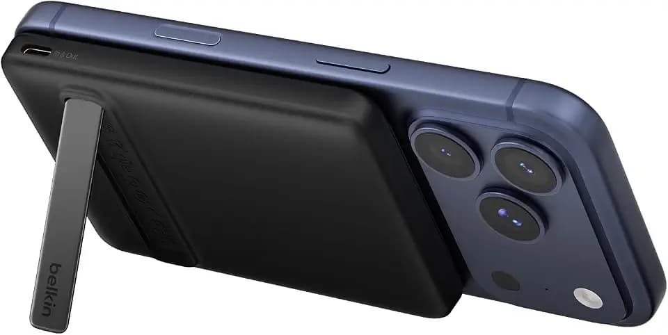 Belkin BoostCharge 5000mAh Magnetische Power Bank mit Ständer – Schwarz
