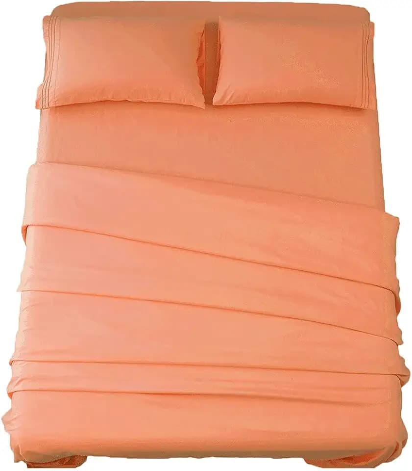 SONORO KATE Bed Sheet Set Super Soft Microfiber Sheets,4PC,Queen Size