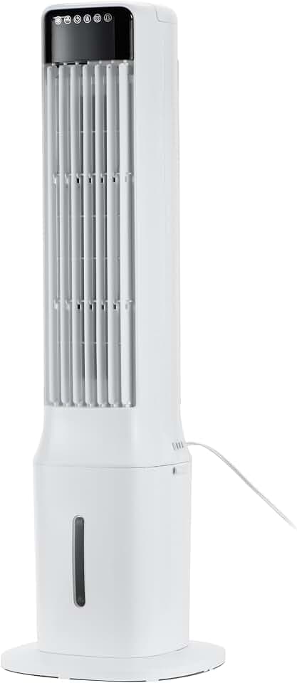 Uthfy 41" Portable Air Conditioners, 120° Oscillating Cooling Fans that Blow Cold Air with 24H Timer,4 Modes&3 Speeds,Dual Water Tank, 4 Ice Packs, Remote, Portable AC, 3 In 1 Swamp Cooler for Bedroom