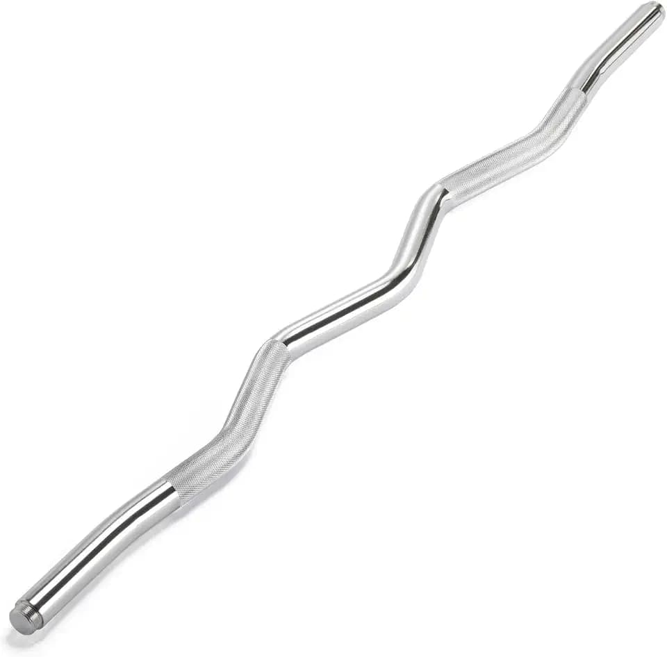 Northdeer EZ Curl Bar, 37.4" EZ Bar Steel Curling Bar EZ Barbell