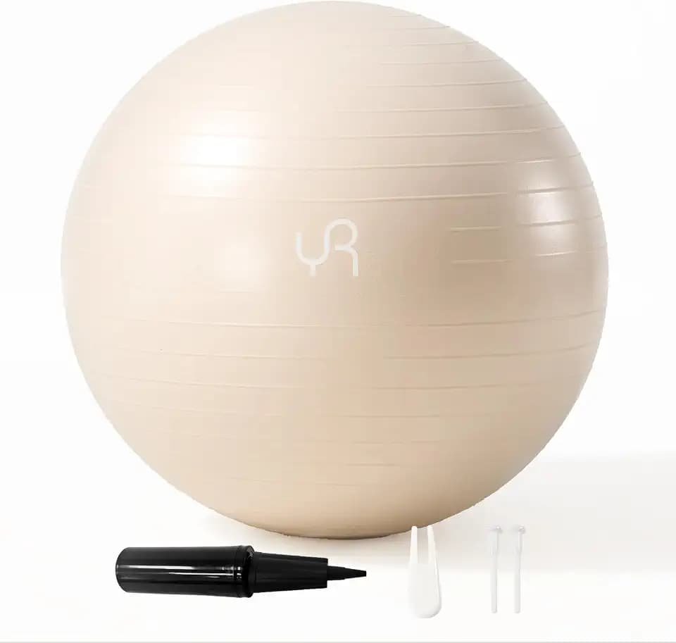 YR Exercise Ball Large Yoga Ball 55/65/75CM for Workout Pregnancy Stability