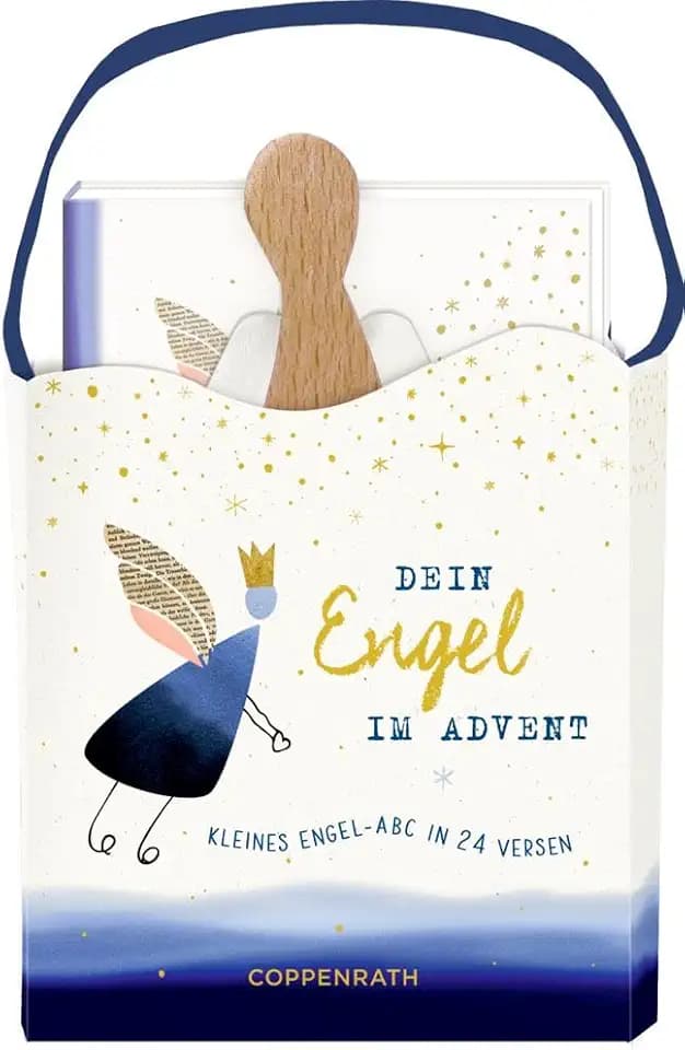 Geschenkset: Dein Engel im Advent - Kleines Engel-ABC in 24 Versen