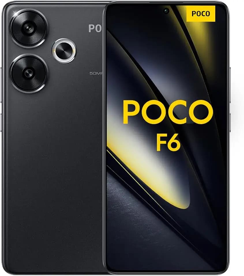 Poco F6 Smartphone, 8+256GB Handy ohne Vertrag, 120Hz 6,67'' Flow AMOLED, 50MP OIS Zweifach-Kamera, 5000mAh, 90W TurboCharge, Dual-SIM, Black