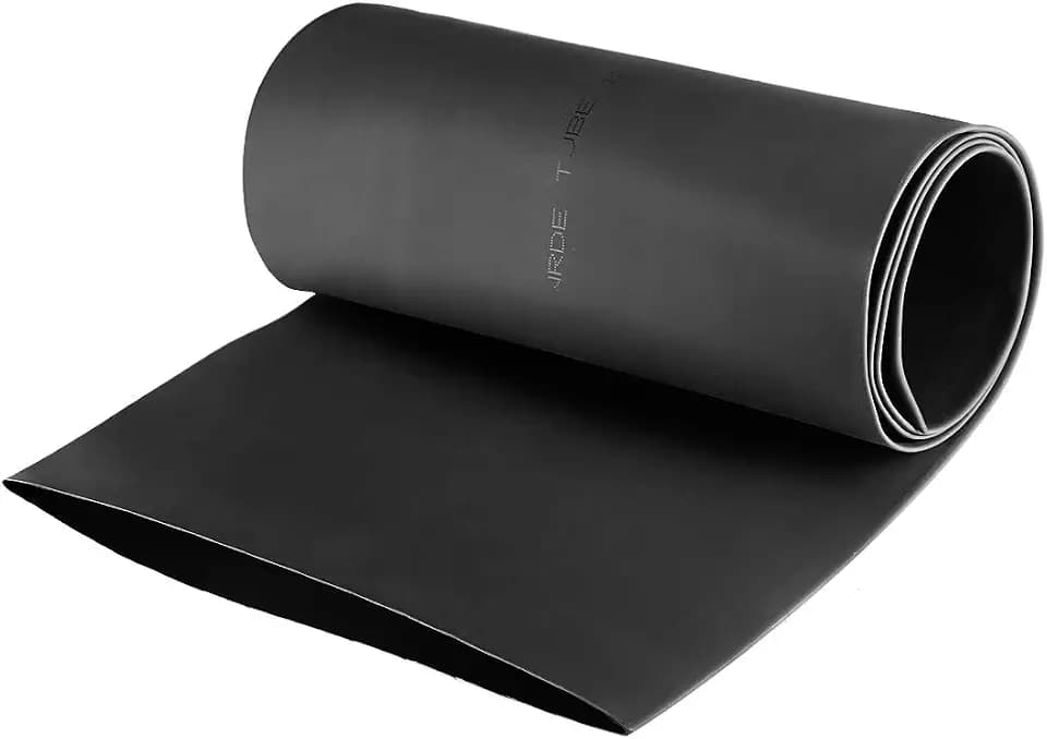 uxcell Heat Shrink Tubing, 120mm Dia 191mm Flat Width 2:1 Rate Shrinkable Tube Cable Sleeve 1m - Black