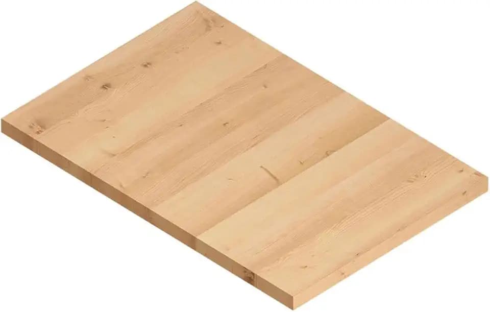 Solid Wood Butcher Block Countertop - 12"x7.5"x0.5" Unfinished Butcher Block Table Top, Solid Cutting Board for DIY Washer Dryer, Kitchen Countertop, Workbench, 1ft