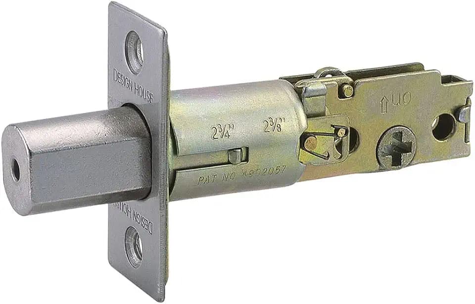 Design House Pro Series Deadbolt Latch, Satin Nickel
