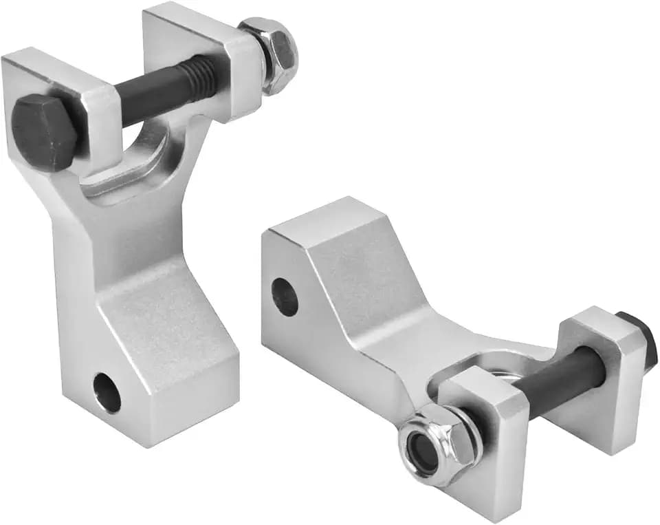 ATV-Fronttieferlegungssatz, Akozon Aluminiumlegierung 3,5-Zoll-Tropfen Einstellbare Vordere Tieferlegung Für 660 660R YFM660R 2001-2005(Silber)