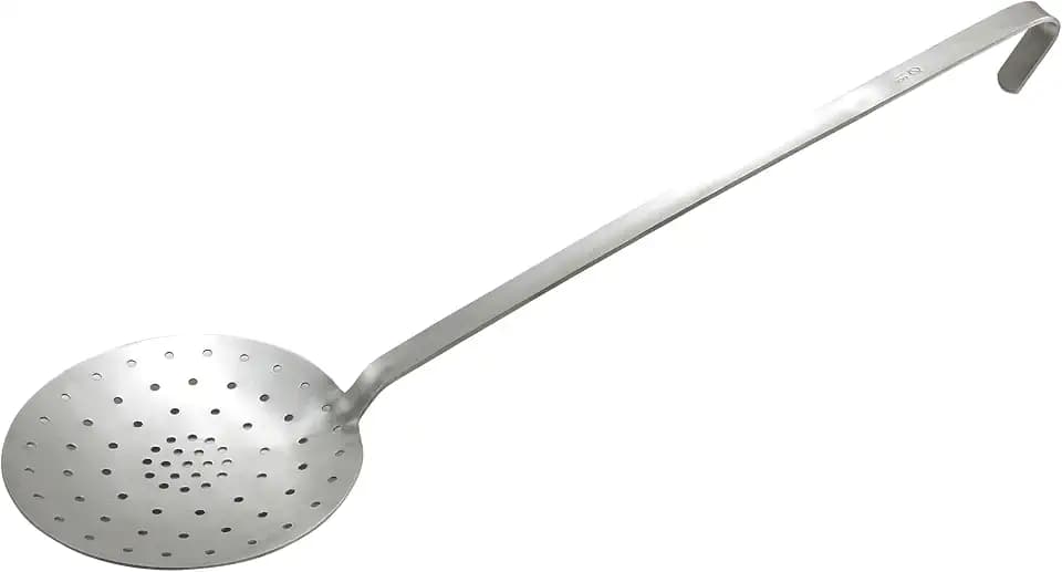 Winco Premium Round Stainless Steel Skimmer, 6.25-Inch