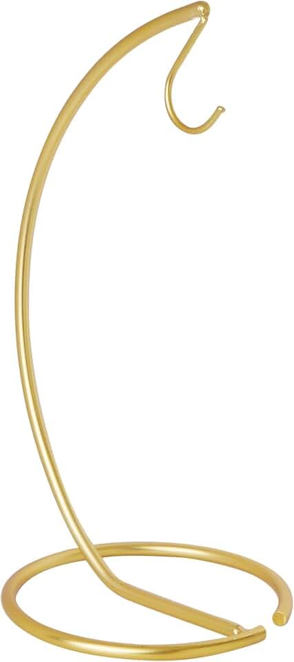 Spectrum Euro Gold Banana Hook Hanger Kitchen Countertop Standing Fruit Tree for Hanging Fresh Fruit Storage, Heavy Duty Weighted Base for Large Bunches Keeps Bananas Fruit Fresh Prevents Bruising