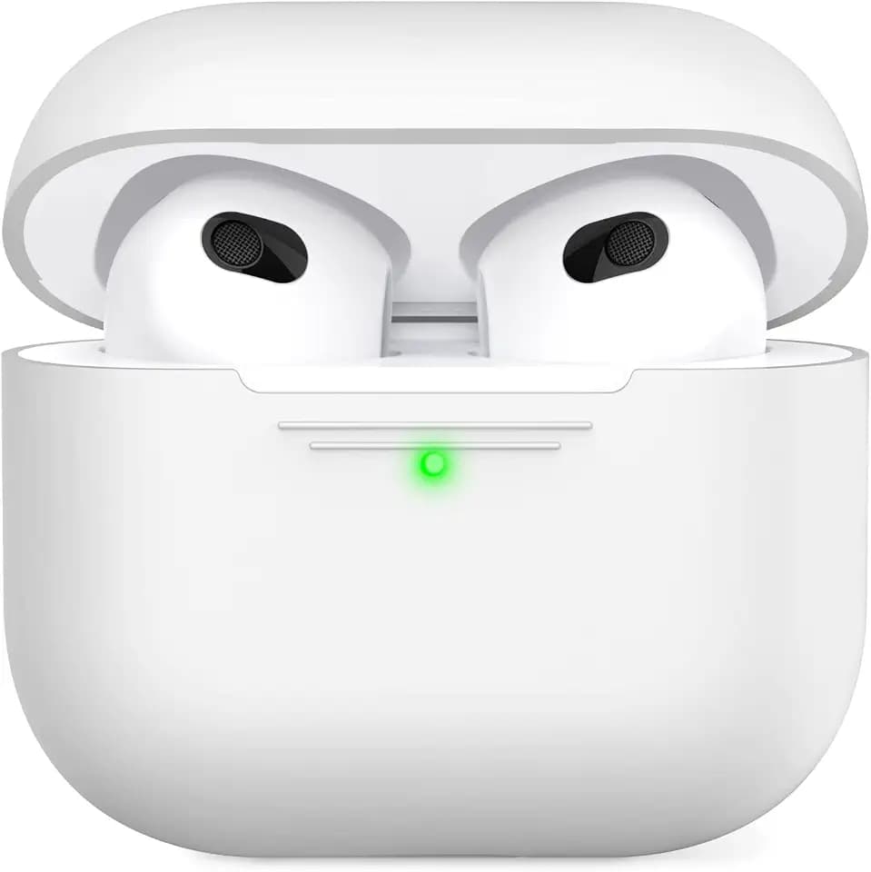 AHASTYLE AirPods 3 Hülle Silikon Schutzhülle, Weiß