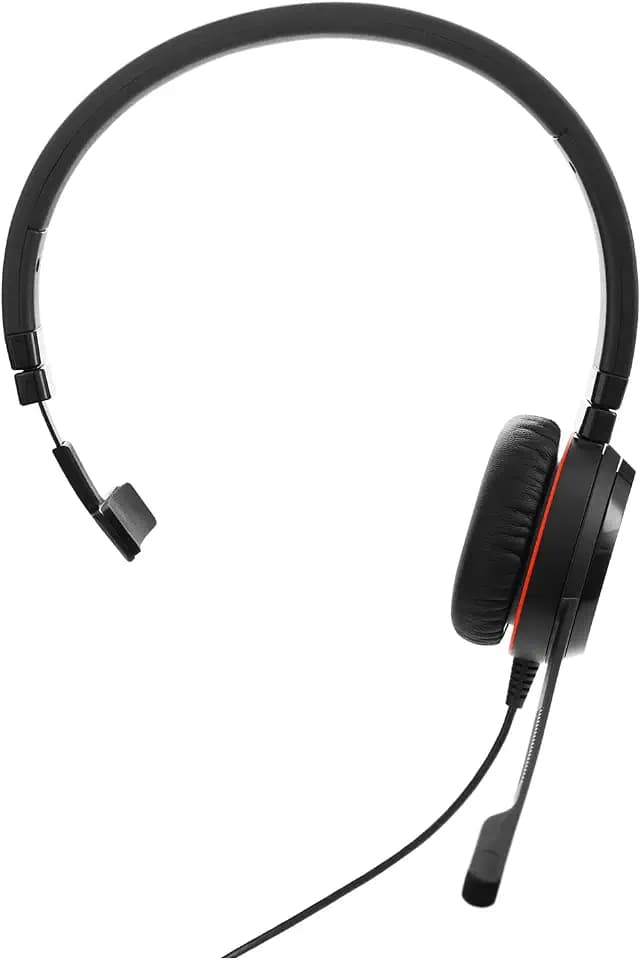 Jabra Evolve 20 SE Mono Headset - Unified Communication Zertifizierte Kopfhörer für VoIP Softphone mit passiver Geräuschunterdrückung - USB-C/A - Schwarz