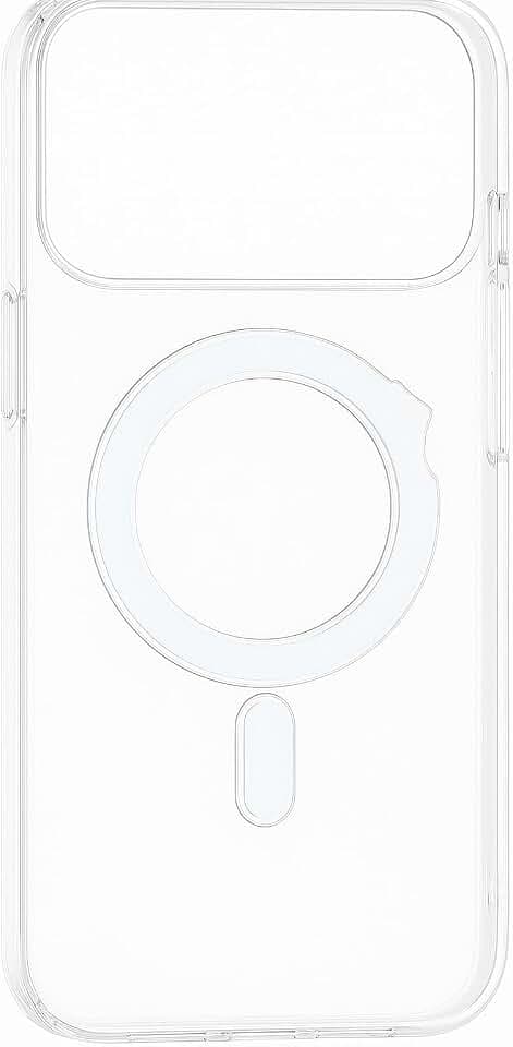 Magnetic Clear Case, Shockproof Transparent Back Cover with MagSafe, Slim Protective Design, Compatible with iPhone 17 Pro Max White