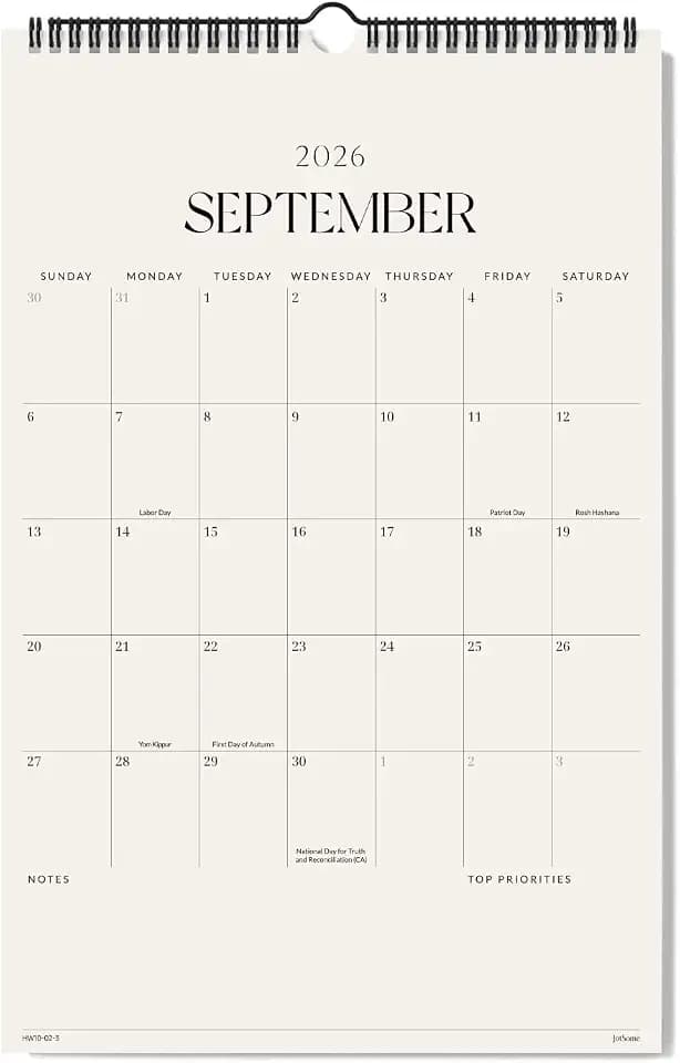 Jotsome Wall Calendar 2026-2027, Academic Monthly Wall Calendar 11"x 17"