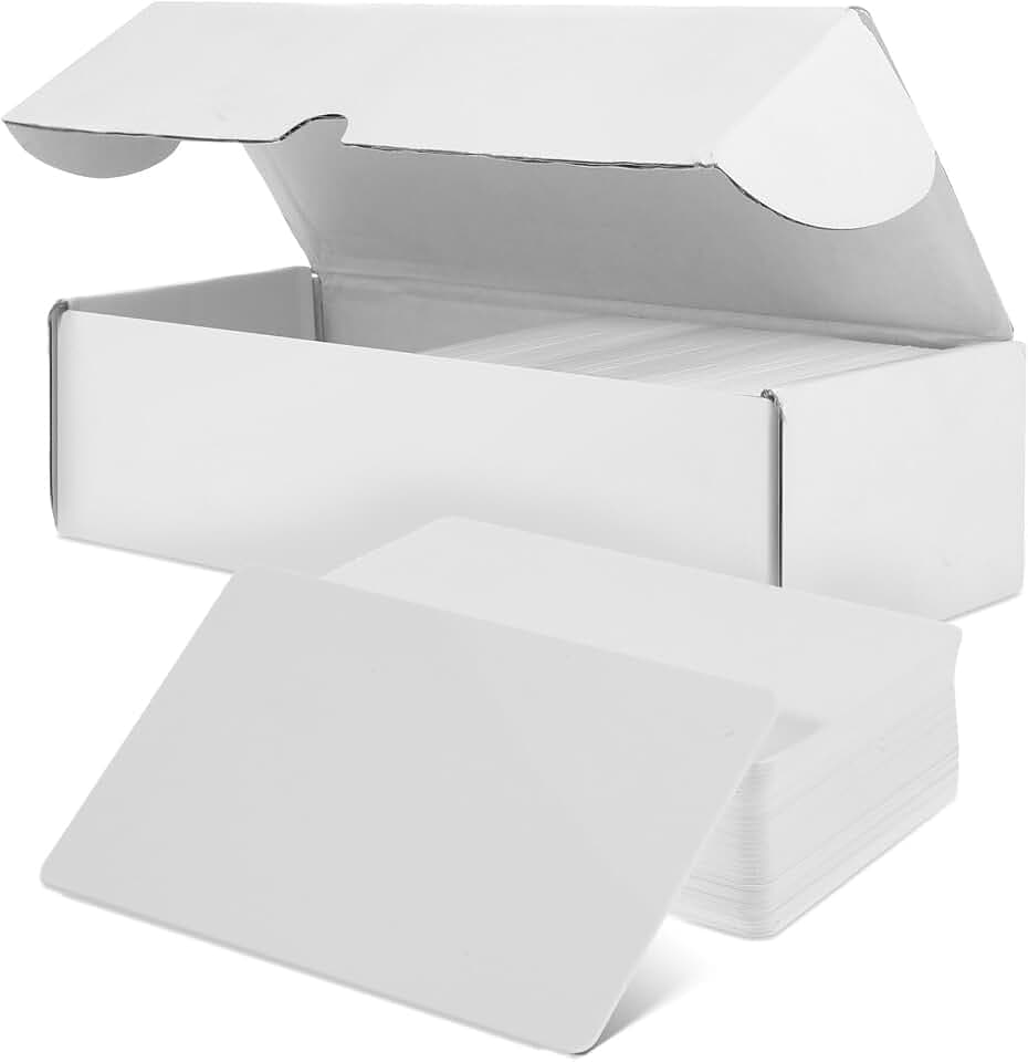 200pcs White NFC Cards Rewritable NTAG215 Blank NFC Tags Programmable PVC CardsSmart Card 504 Bytes Memory