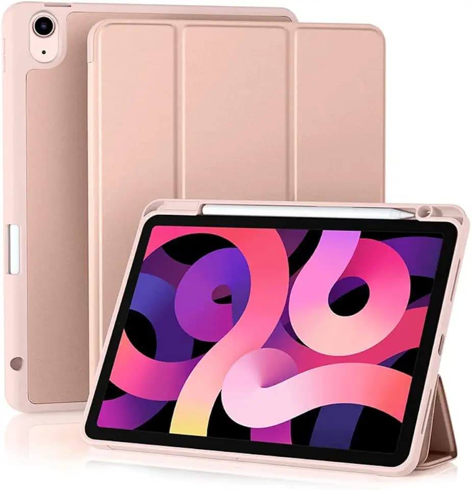 Hülle für iPad Pro 11 Zoll 2021 (3. Generation) mit Stifthalter Slim Trifold Stand Smart Protective Cover, Auto Wake/Sleep Case