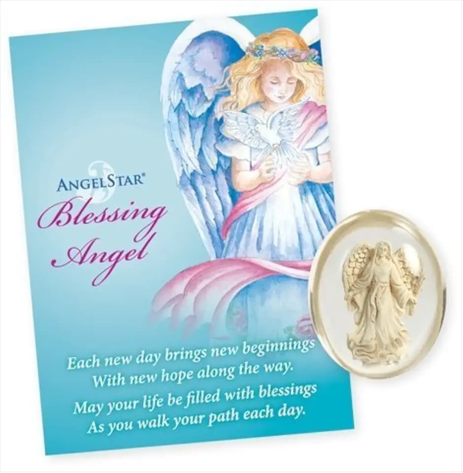 AngelStar 8707 Blessing Angel Stone - Pack of 4