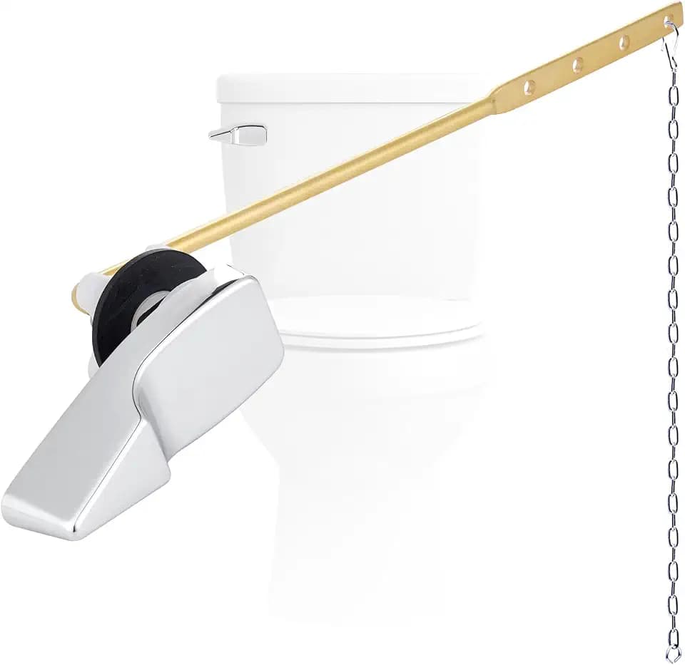 Universal Front Mount Metal Toilet Handle Replacement Kit, Chrome