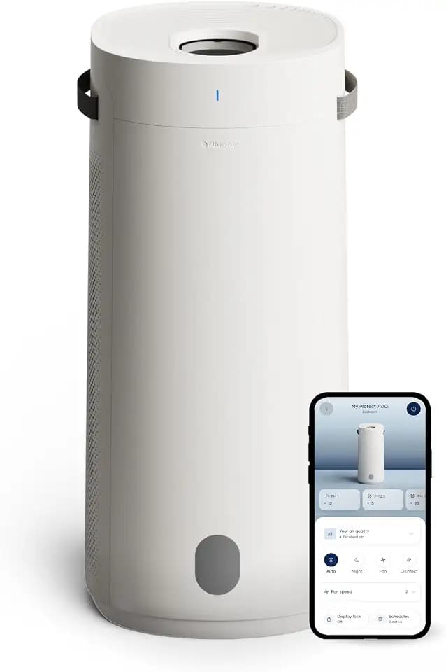 BLUEAIR Air Purifier + Humidifer for Bedrooms up to 1,726 sq ft, 2in1 DH3i