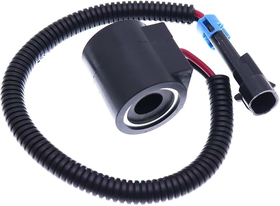 FridayParts 12V Solenoid Valve Coil 6671025 6309311 Compatible for HydraForce Bobcat 453 463 553 653 751 753 763 773 7753 S150 S160 S175 T180 T190